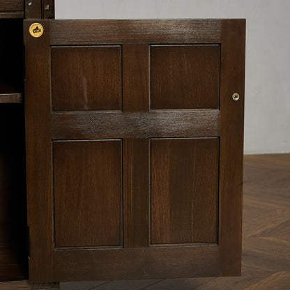 Old Colonial Mural レコード キャビネット  ラウンドゴールドラベル