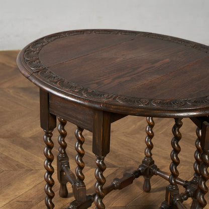 英国 クラシック ドロップリーフ ゲートレッグテーブル