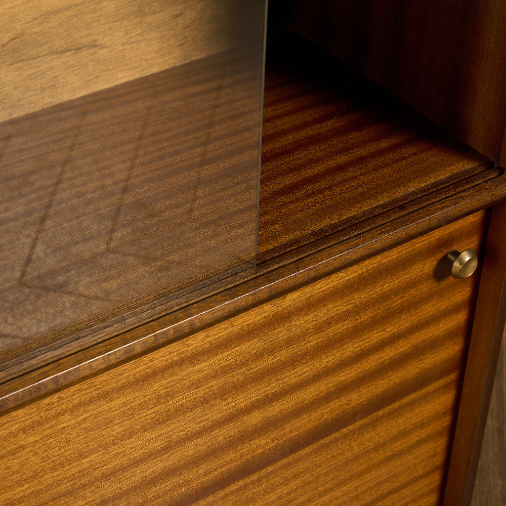 英国ヴィンテージ ガラスキャビネット