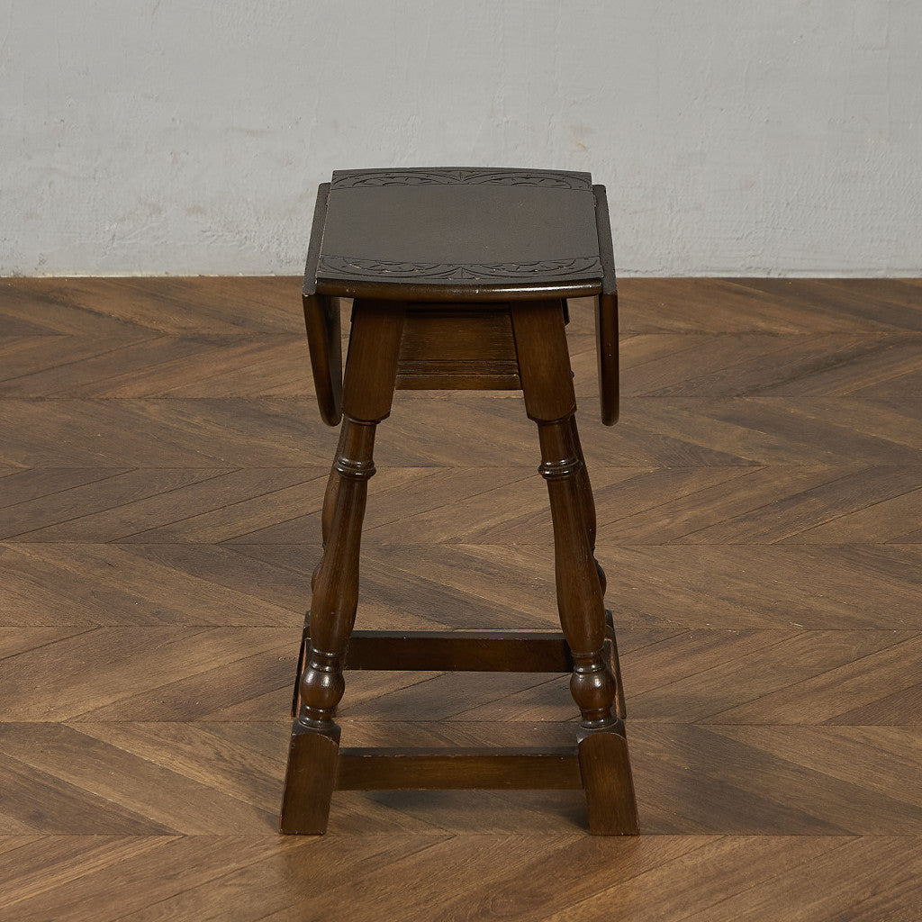 英国 クラシック ターントップ ドロップリーフ サイドテーブル