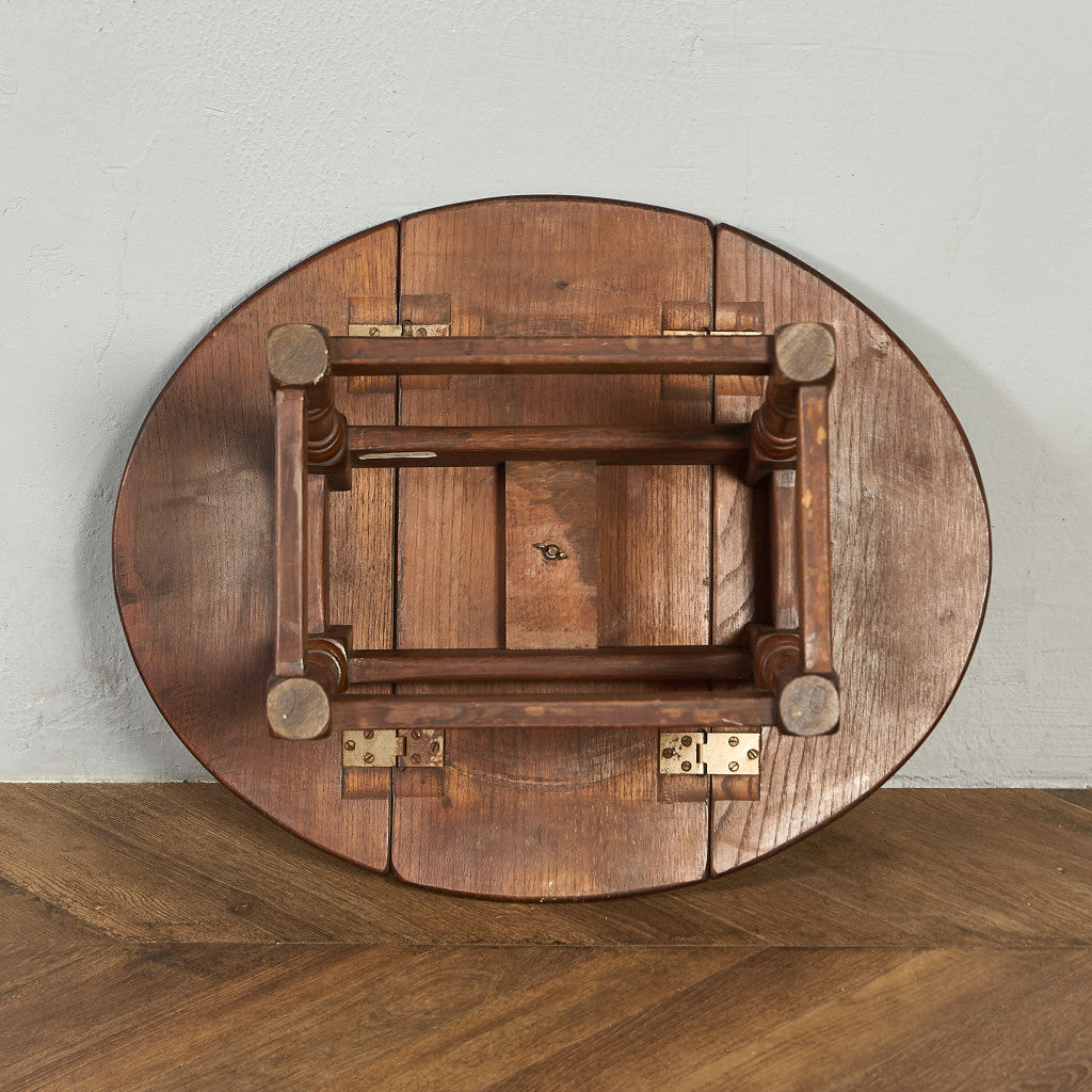 英国 クラシック ターントップ ドロップリーフ サイドテーブル