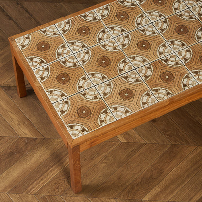 イギリス ヴィンテージ タイルトップ コーヒーテーブル センターテーブル