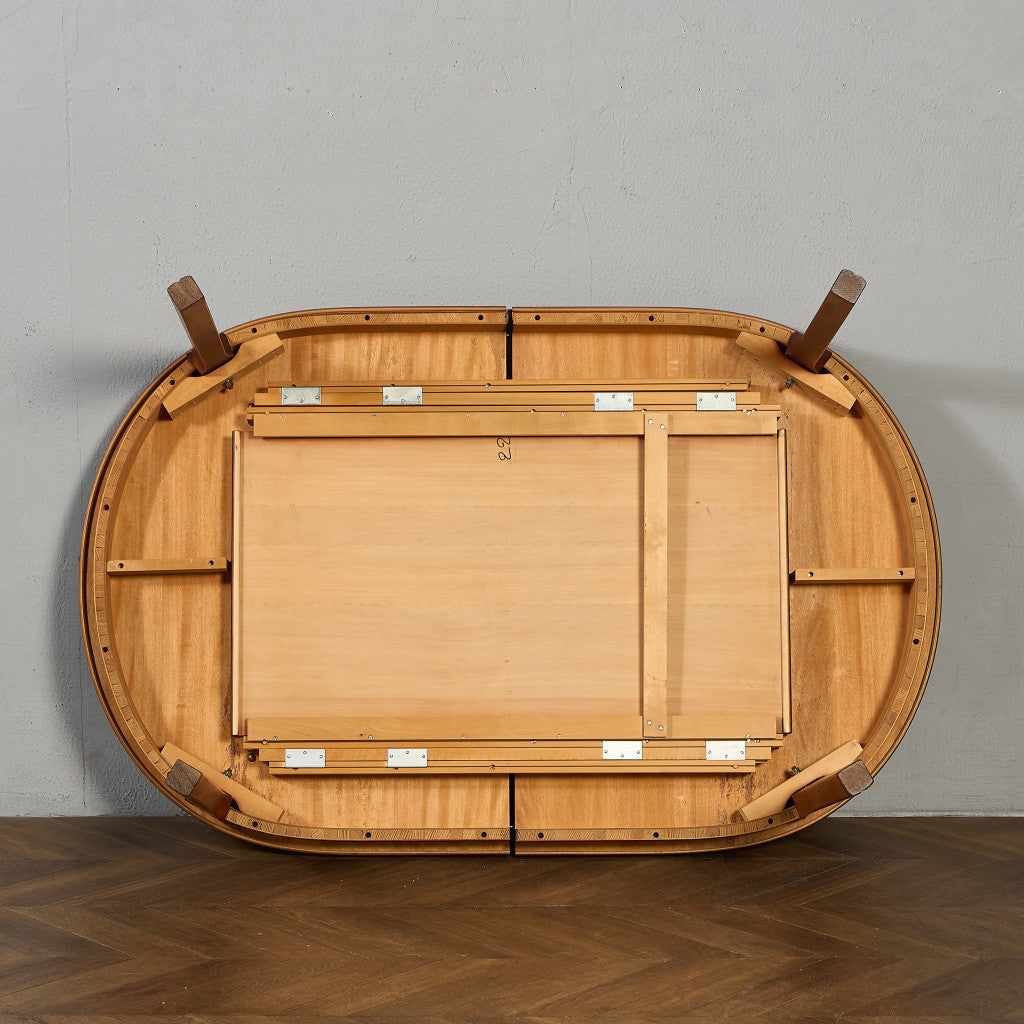 ヴィンテージ エクステンション オーバル ロング ダイニングテーブル