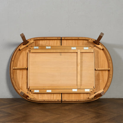 ヴィンテージ エクステンション オーバル ロング ダイニングテーブル