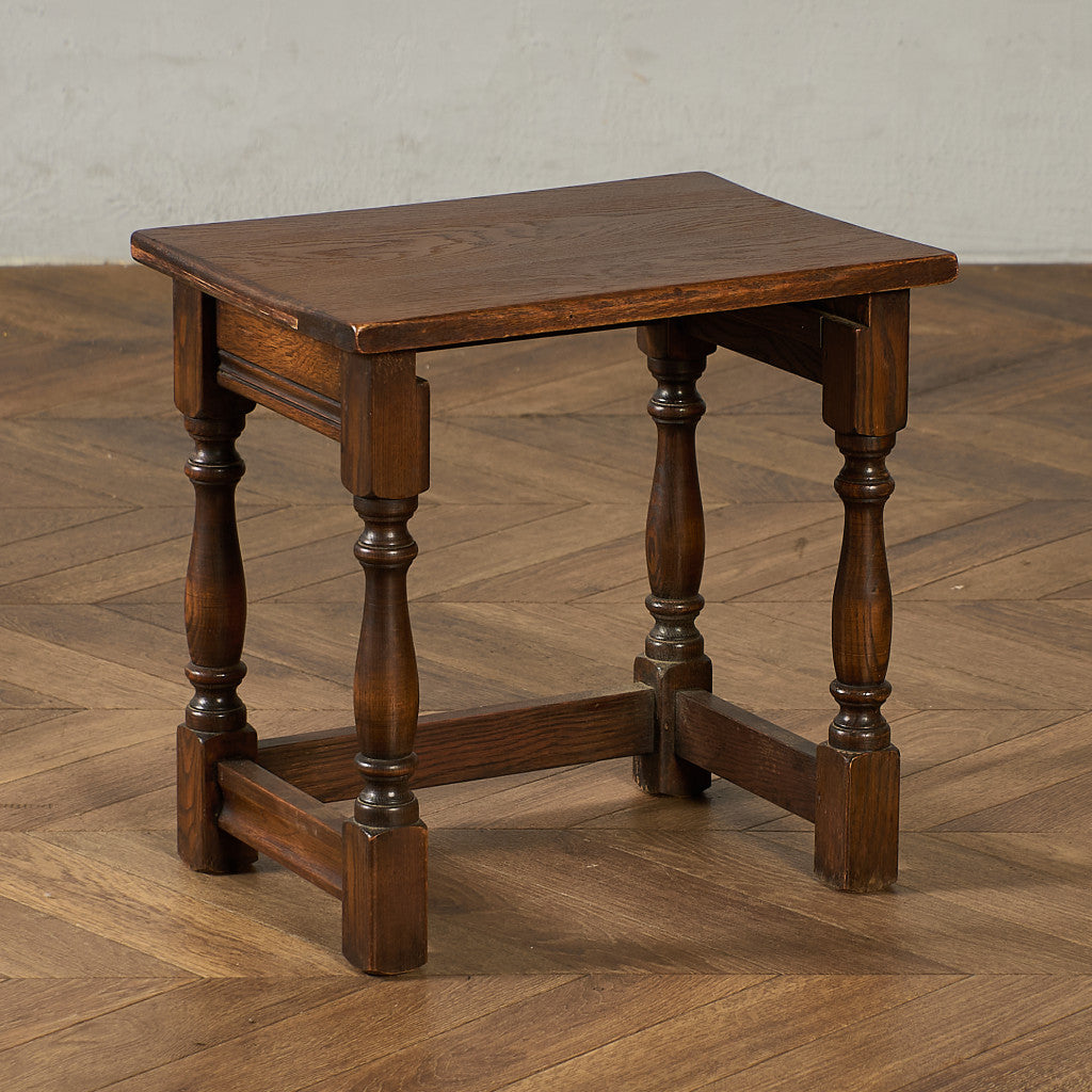 英国 クラシック オーク材 ネストテーブル