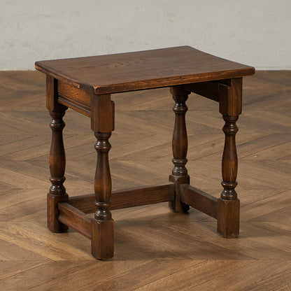 英国 クラシック オーク材 ネストテーブル