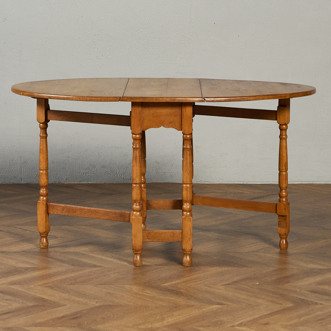 英国 クラシック ドロップリーフ ゲートレッグテーブル