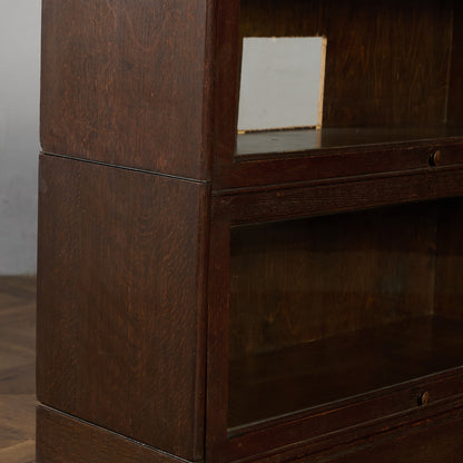 英国 アンティーク スタッキングブックケース 食器棚