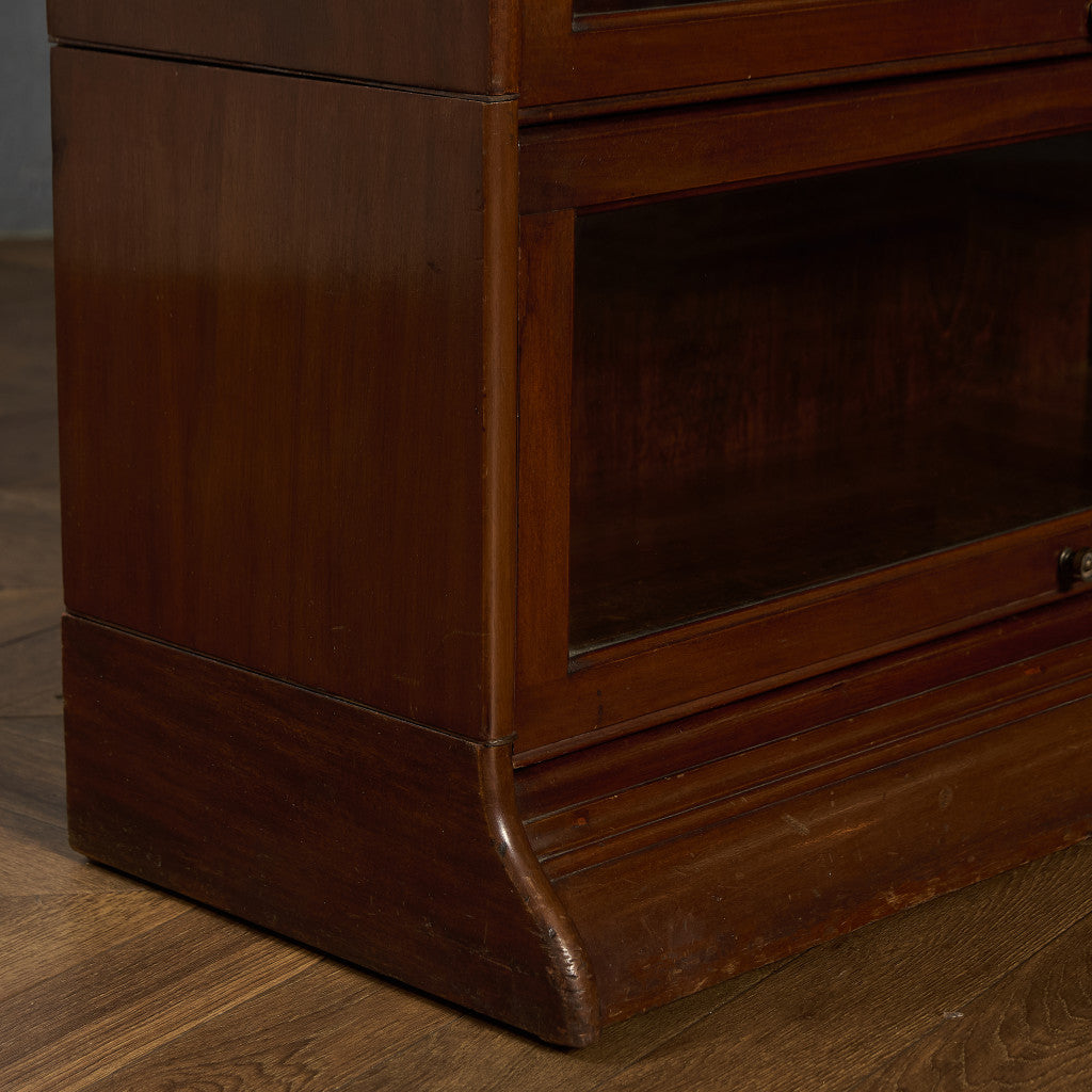 英国 クラシック 3段 スタッキング ブックケース