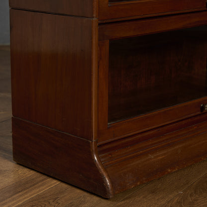 英国 クラシック 3段 スタッキング ブックケース