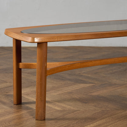 ネイサン Nathan ヴィンテージ スモーク ガラストップ コーヒーテーブル #97348