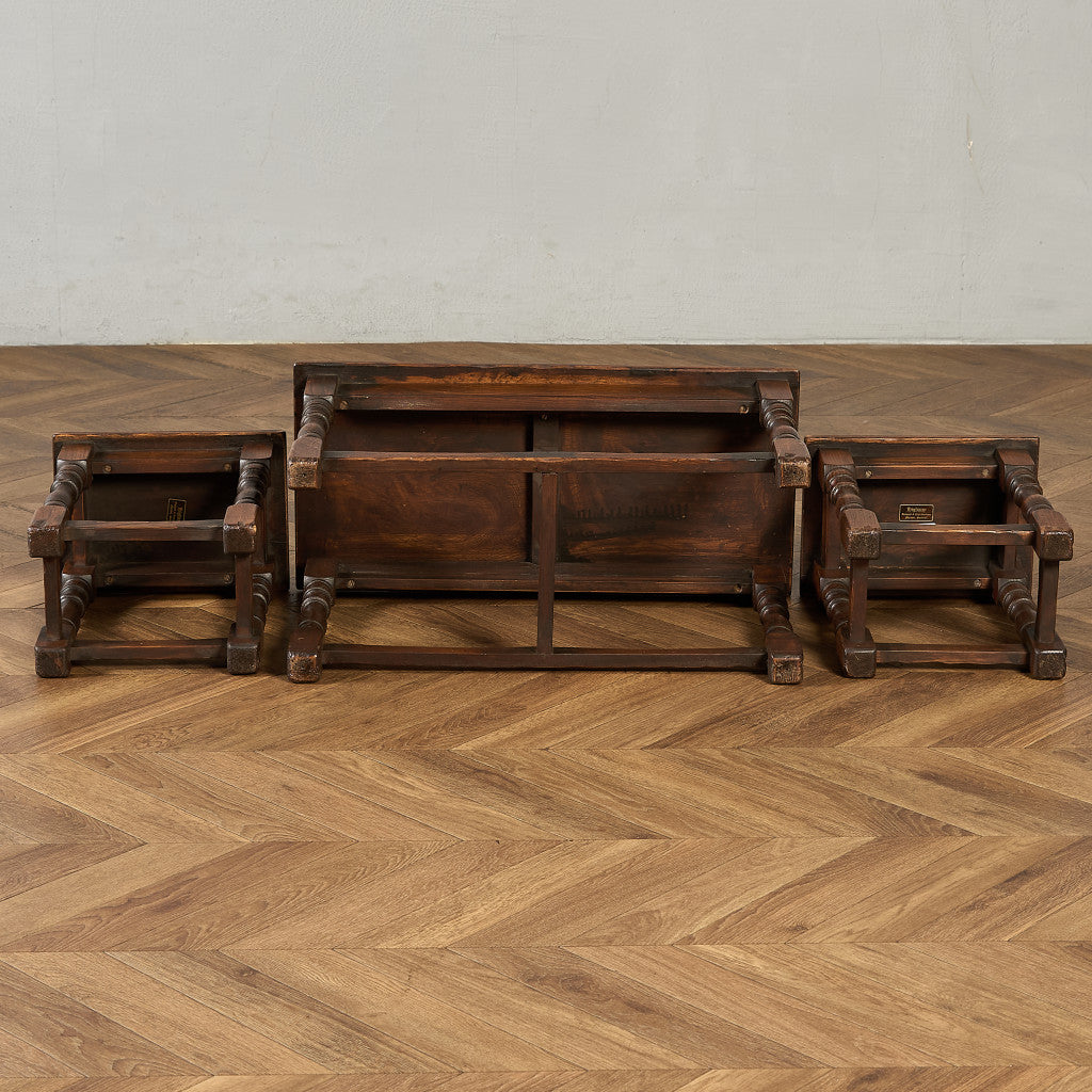 英国 クラシック ネストコーヒーテーブル センターテーブル