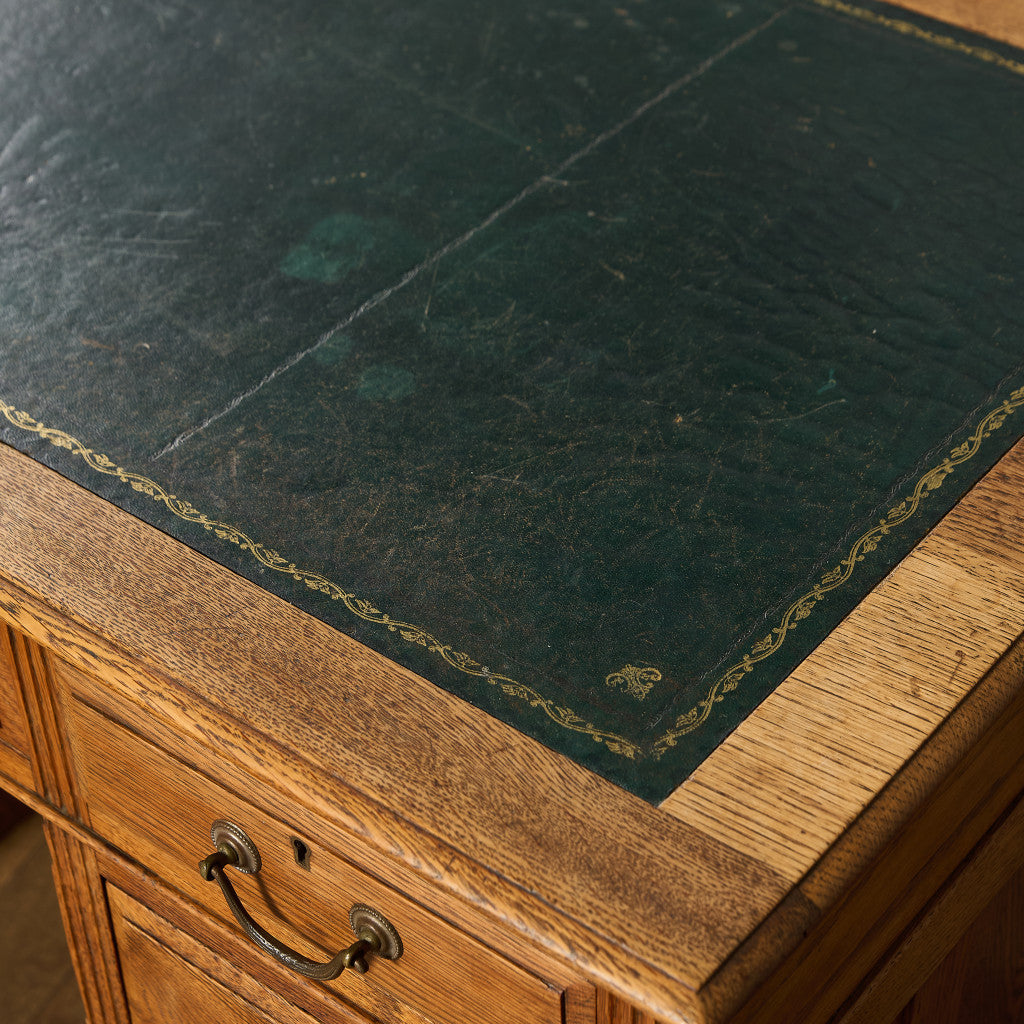 英国 クラシック 両袖デスク