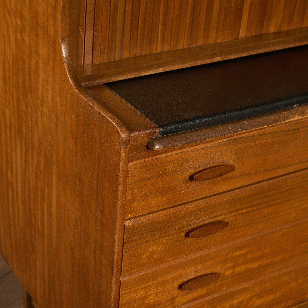 英国 ヴィンテージ 蛇腹扉 ライティングビューロー