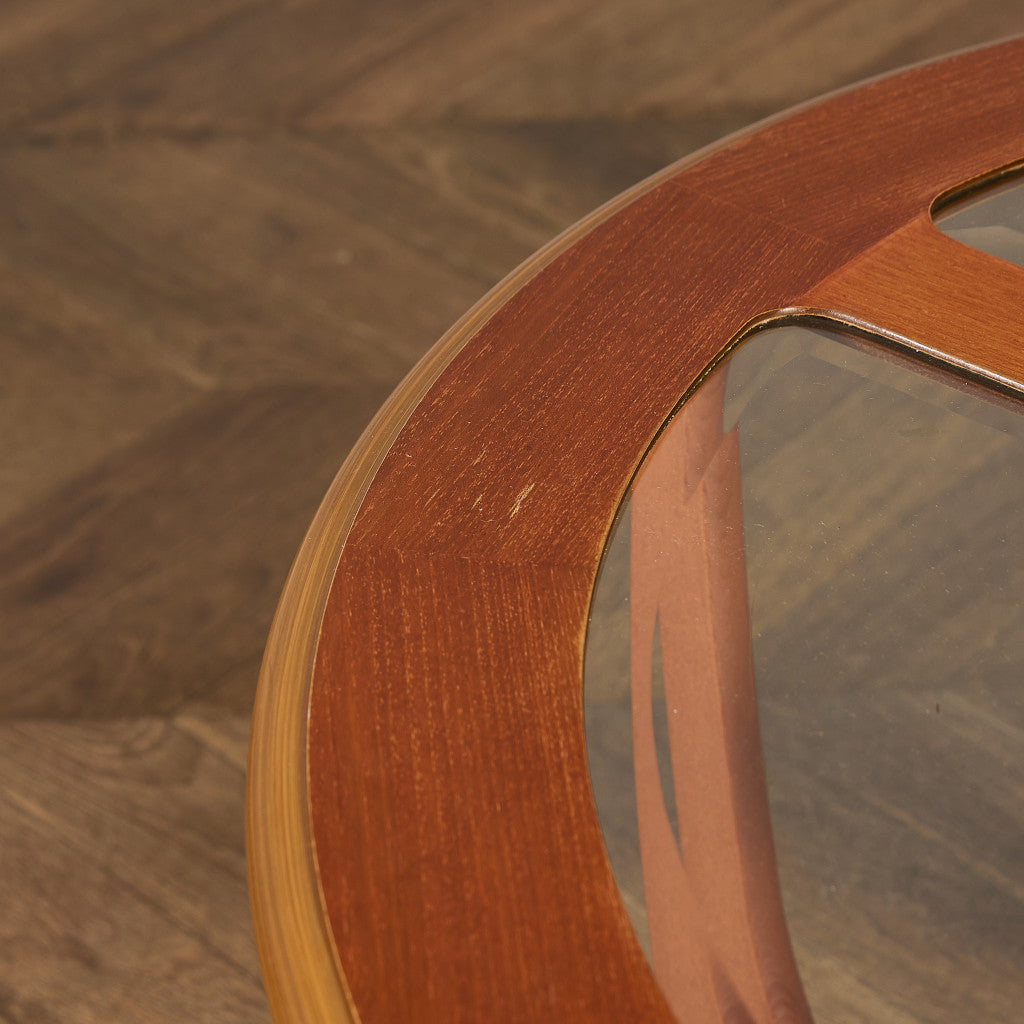 ヴィンテージ ガラストップ ネスト コーヒーテーブル