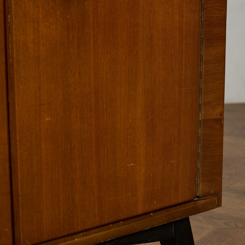 ヴィンテージ ガラス キャビネット ブックケース