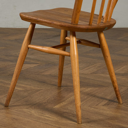 ヴィンテージ 4本 スポーク フープバックチェア ネイビーブルーラベル