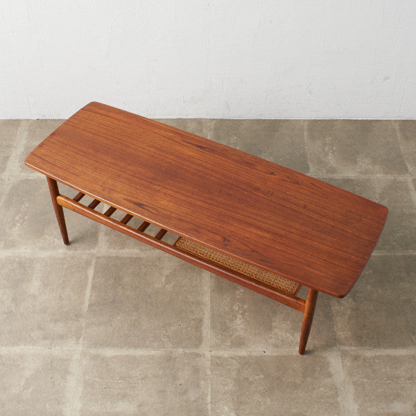 北欧ヴィンテージ ラタンラック コーヒーテーブル #41997 – camori