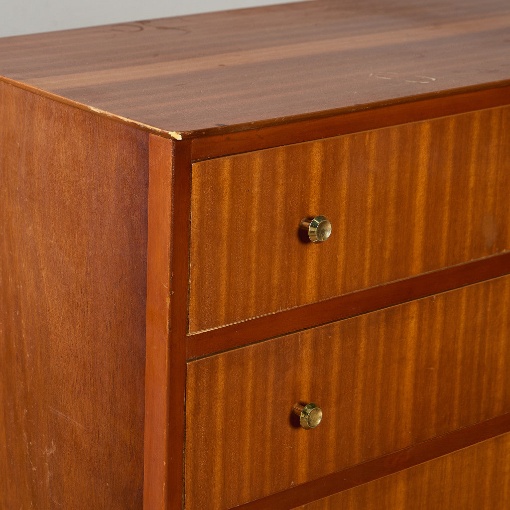 英国 ヴィンテージ 6段 トール チェスト