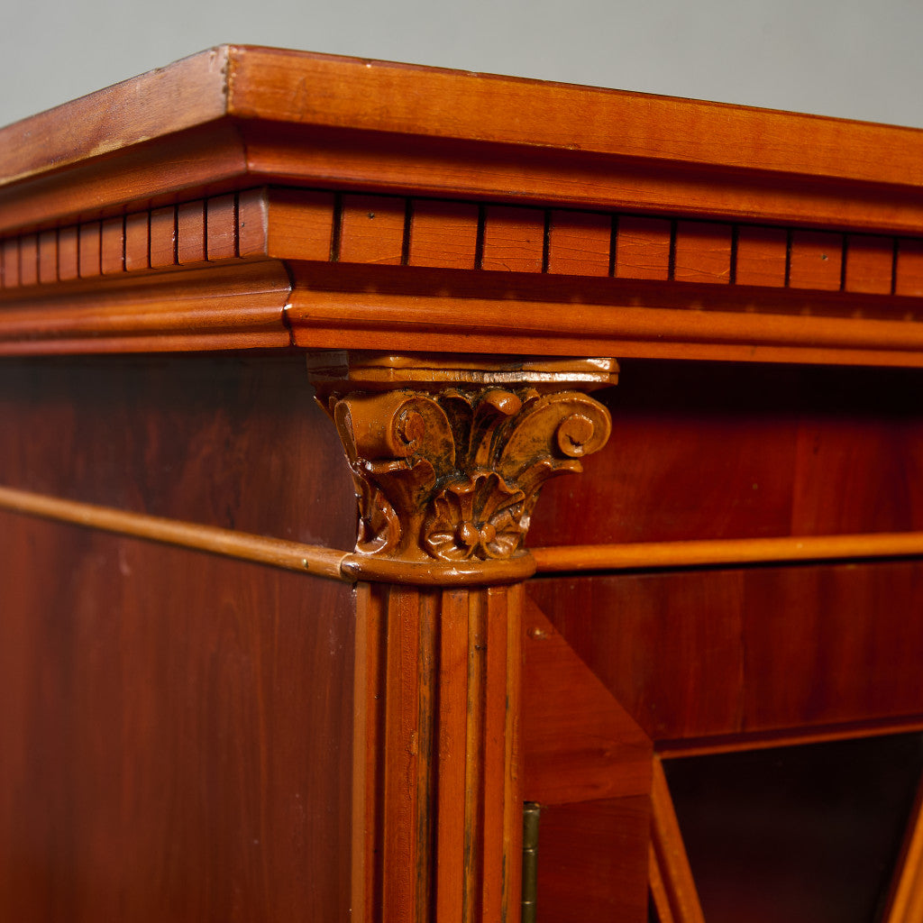 英国 クラシック エドワーディアン様式 ブックケース 食器棚