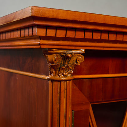 英国 クラシック エドワーディアン様式 ブックケース 食器棚