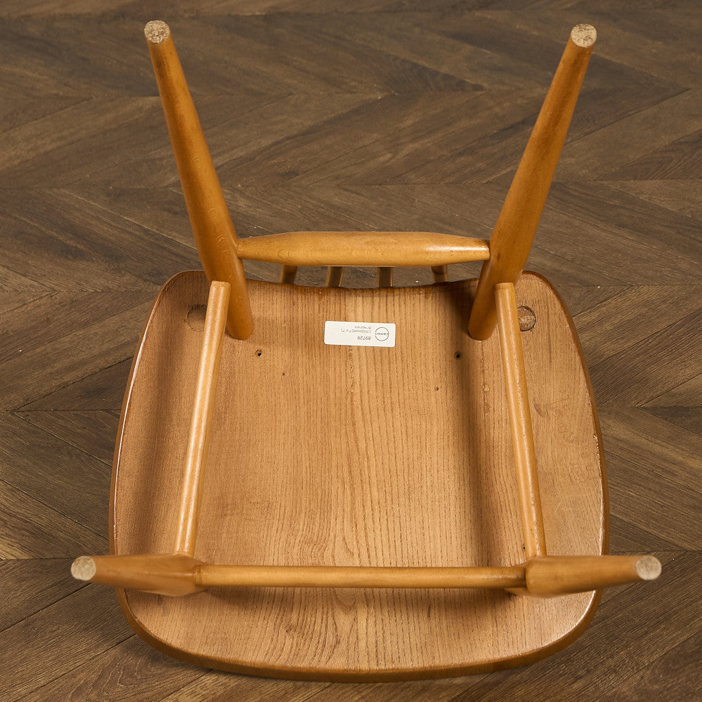 ヴィンテージ スティックバック ハイバックチェア ブルーラベル