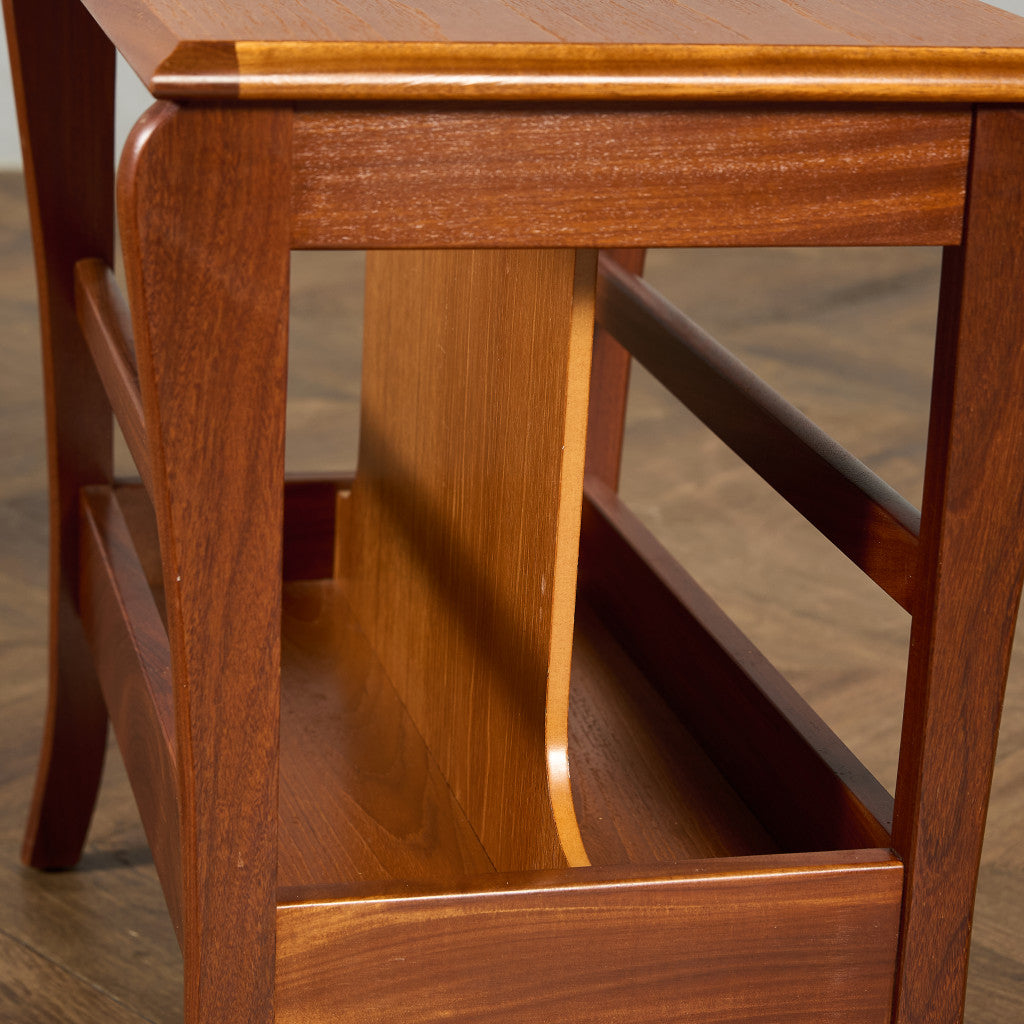 英国 ヴィンテージ マガジンラック サイドテーブル #91699