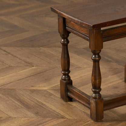 英国 クラシック オーク材 ネストテーブル