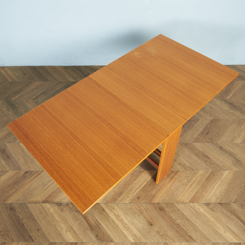 デンマーク Ansager Mobler ヴィンテージ ドロップリーフゲートレッグテーブル / ダイニングテーブル #83632