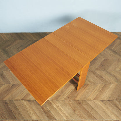 デンマーク Ansager Mobler ヴィンテージ ドロップリーフゲートレッグテーブル / ダイニングテーブル #83632