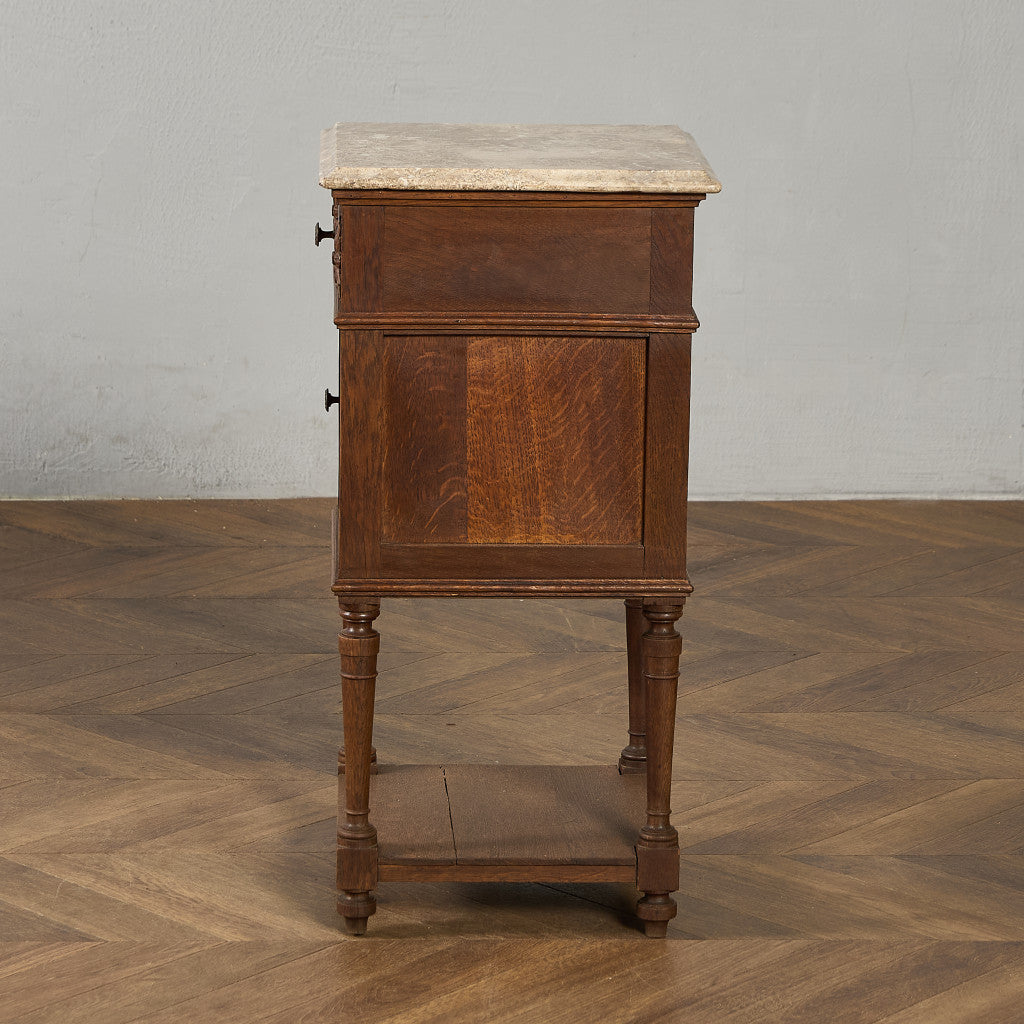 英国 クラシック 大理石 サイドキャビネット #96618