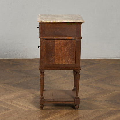 英国 クラシック 大理石 サイドキャビネット #96618