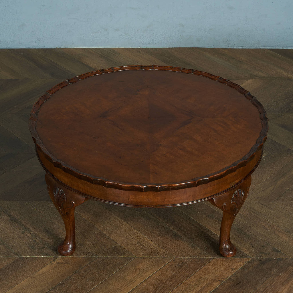 英国クラシック クイーンアン様式 ラウンド センターテーブル / ロー