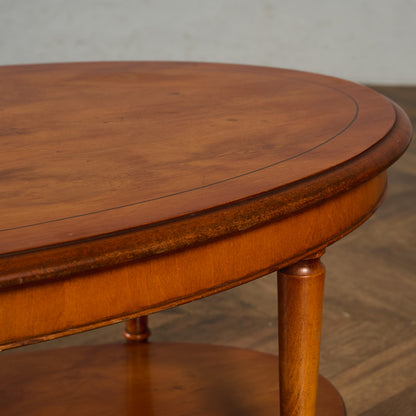 英国 クラシック オーバル センターテーブル コーヒーテーブル #90167