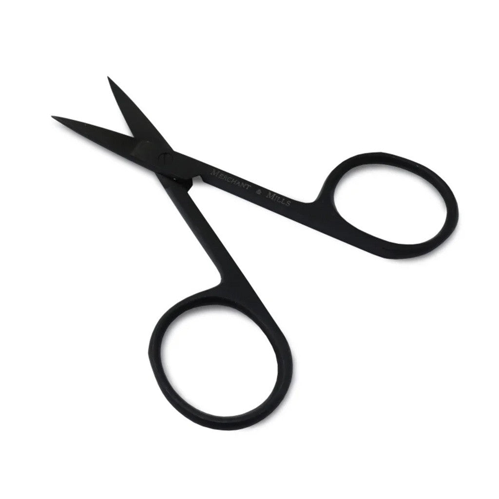 WIDE BOW BLACK SCISSORS