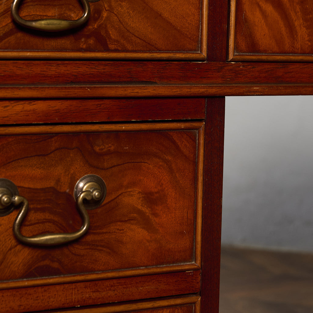 英国 クラシック 両袖 デスク