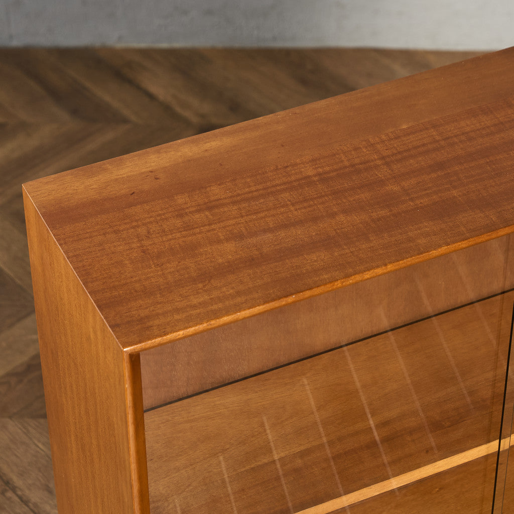 ヴィンテージ ガラスキャビネット