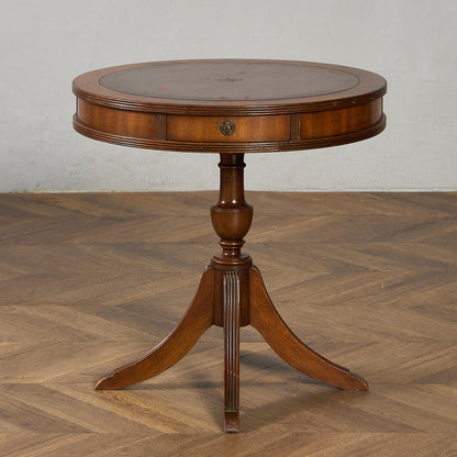 英国 クラシック リージェンシー 様式 ドラムテーブル