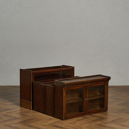 英国 クラシック スタッキング ビューロー ブックケース