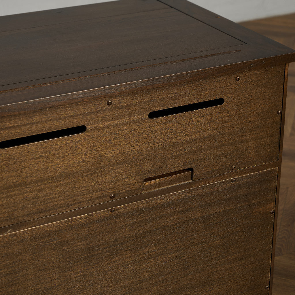 Old Colonial Mural レコード キャビネット  ラウンドゴールドラベル