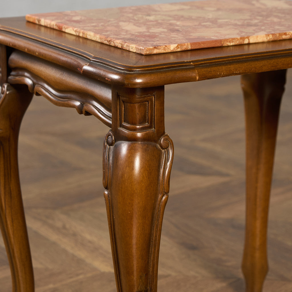 英国 クラシック 大理石 ネストテーブル サイドテーブル #96617