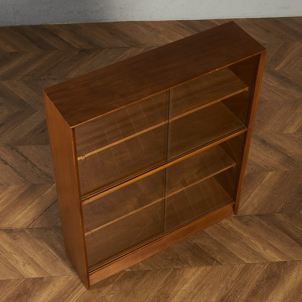 ヴィンテージ ガラスキャビネット 本棚