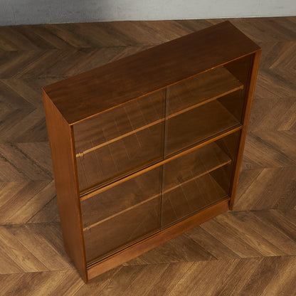 ヴィンテージ ガラスキャビネット 本棚