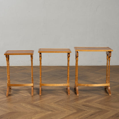 英国 クラシック イチイ ネストテーブル #95461