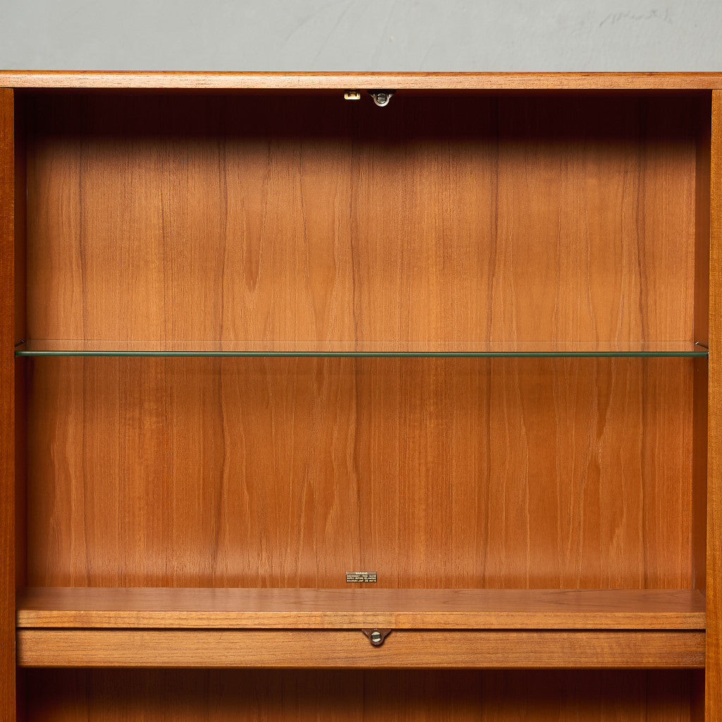 Fresco ガラス ブックケース カスタム アイアン ヘアピンレッグ