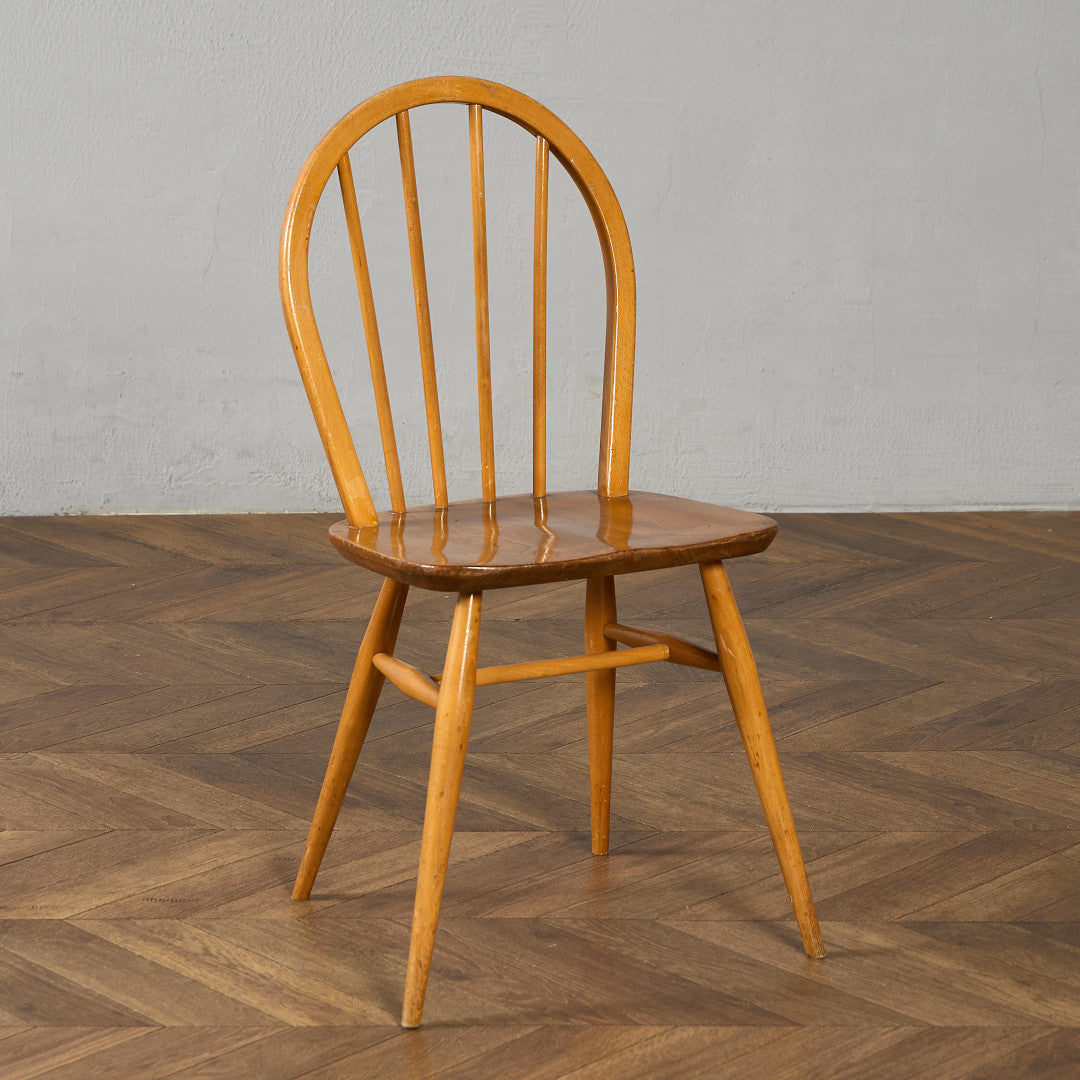 ヴィンテージ 4本 スポーク フープバックチェア ブルーラベル