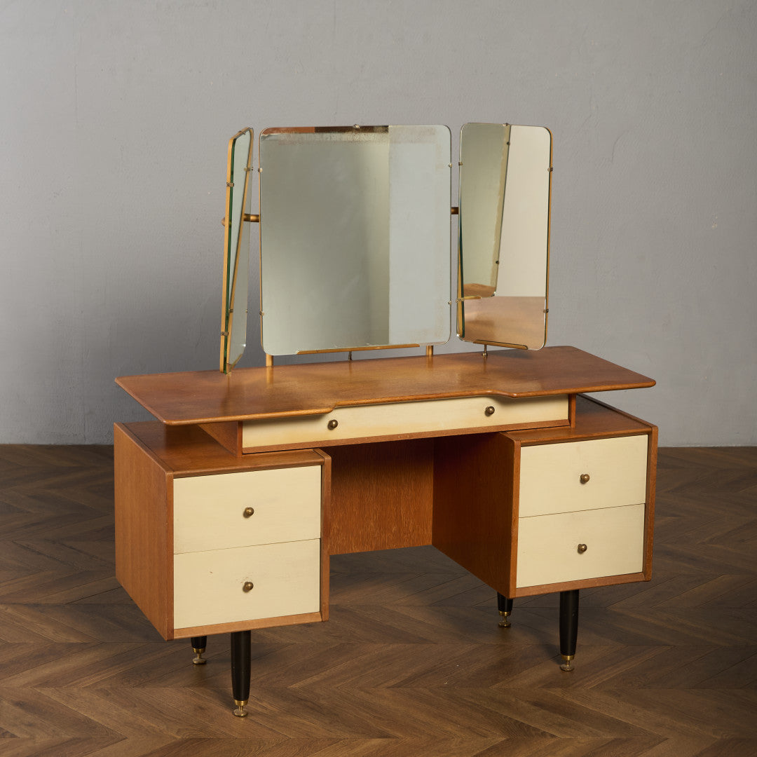 Chinese white ヴィンテージ ドレッサーデスク 初期ゴールドラベル