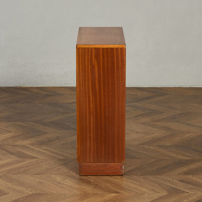 モーリス オブ グラスゴー Morris of Glasgow Cumbrae ヴィンテージ ナロー ガラス ブックケース 食器棚 #94361