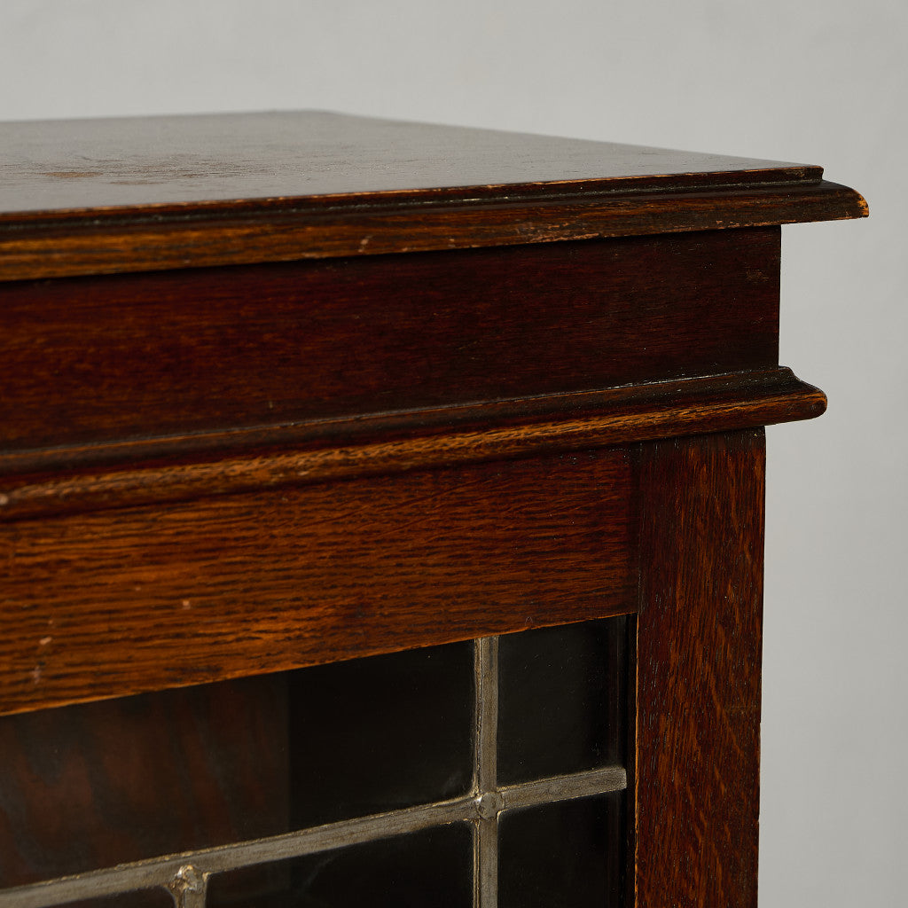 英国 クラシック オーク材 ブックケース 食器棚