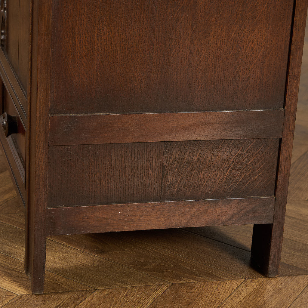 英国 クラシック オーク材 ブランケットボックス